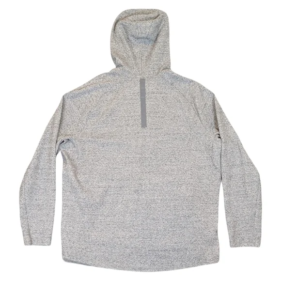 Lululemon At Ease Hoodie Men's 2XL Gray Textured Double Knit Pullover M3BF7S - Picture 2 of 9